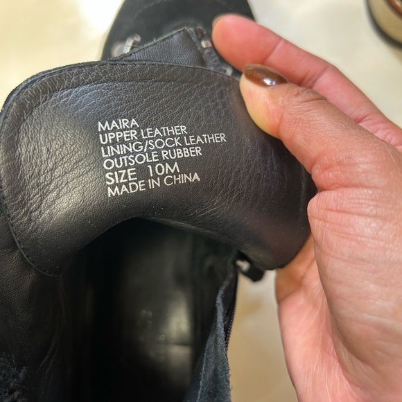 Kate Spade Upper Leather  Women's Black Suede Ankle Boots - Picture 7 of 8